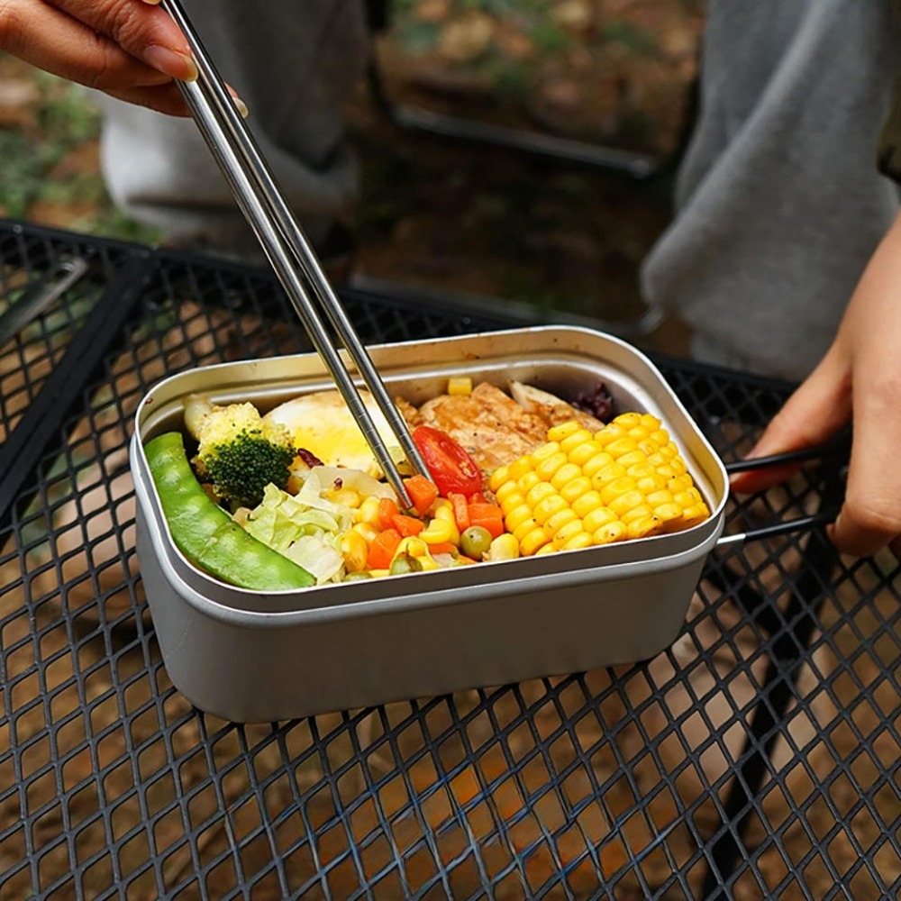 Camping Hiking Cooking - 超軽量食器 キャンプ調理器具 ランチボックス 調理鍋 ピクニックアクセサリー アウトドアカトラリー
