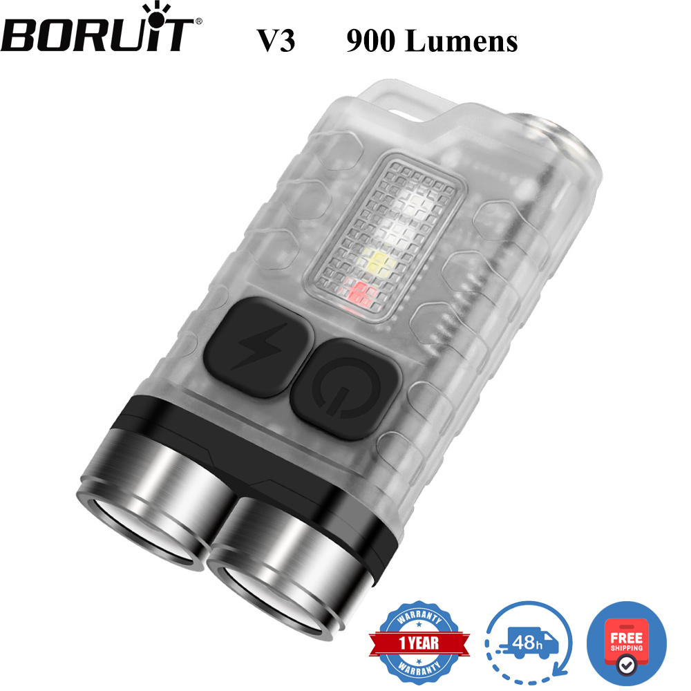 Camping Cooking Fish - BORUiT V3 LED キーホルダー ポータブル 900LM