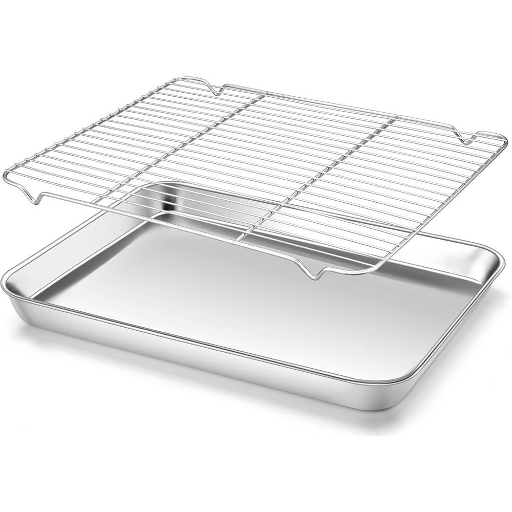 Camping Cooking Rack - 多機能ベーキングパン ワイヤーラック付き ステンレス鋼 BBQ 散水トレイ キャンプ