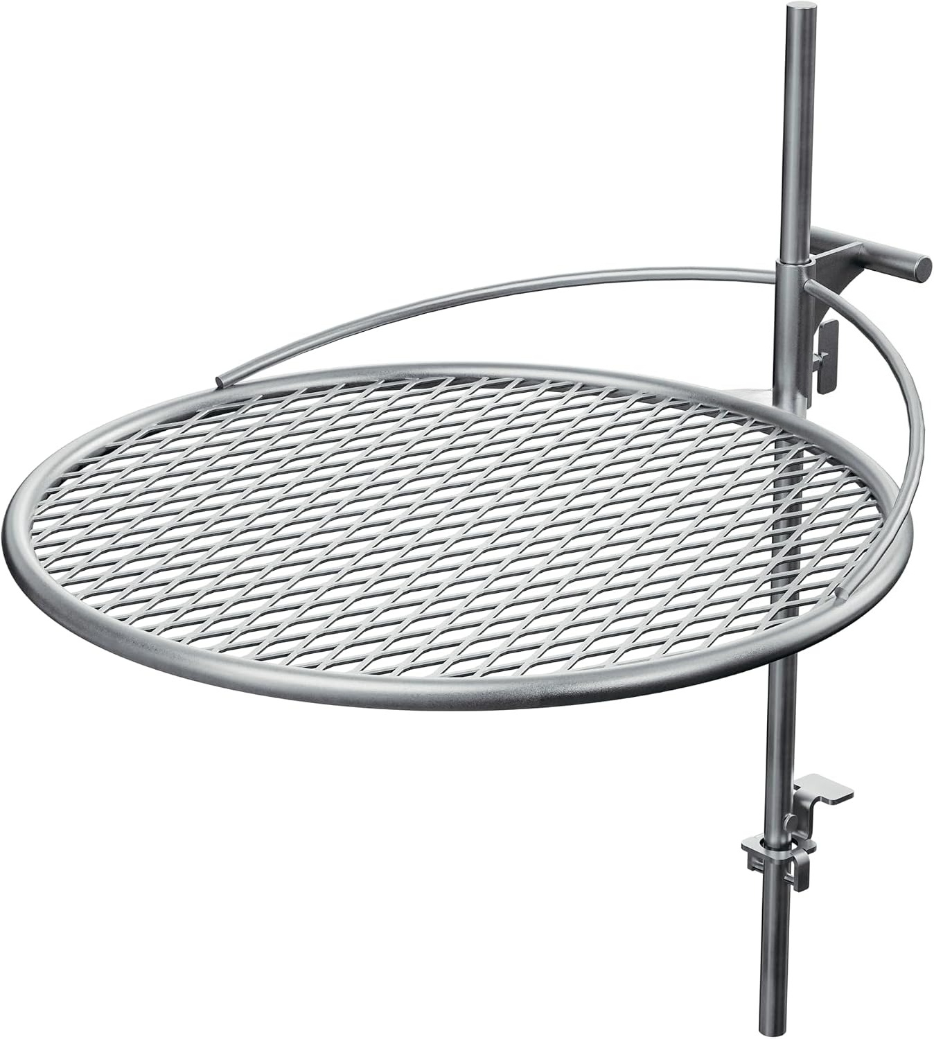 Camping Cooking Rack - 24インチ ステンレス製キャンプファイヤー調理用焼き網、耐久性のあるファイヤーピットグリルラックアクセサリー、Xシリーズファイヤーピットと互換性があり、アウトドアキャンプ用
