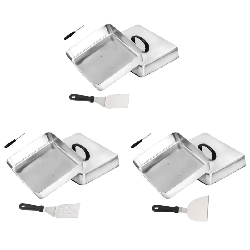 Camping Cooking Flat Top - XX9B スクエアカバー、溶融用トップハンドル付き、カバー付きフラットトップクッキング、キャンプや家族の食事用メタルビルド