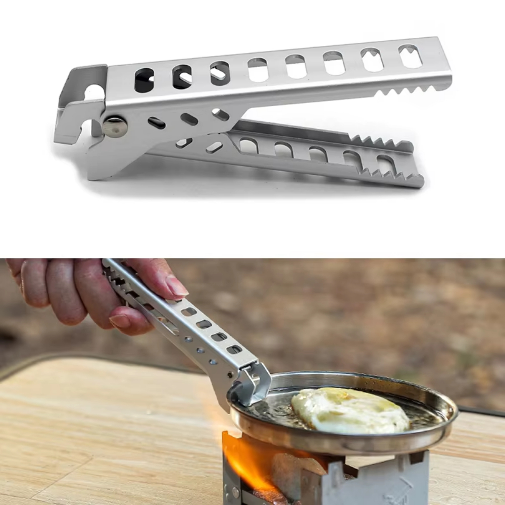 Camping Cooking Pots And Pans - 屋外用アルミ製耐熱合金クリップボウルグリッパーホルダー、ポータブルキャンプ用鍋フライパンハンドル、キッチンアクセサリー、調理用品