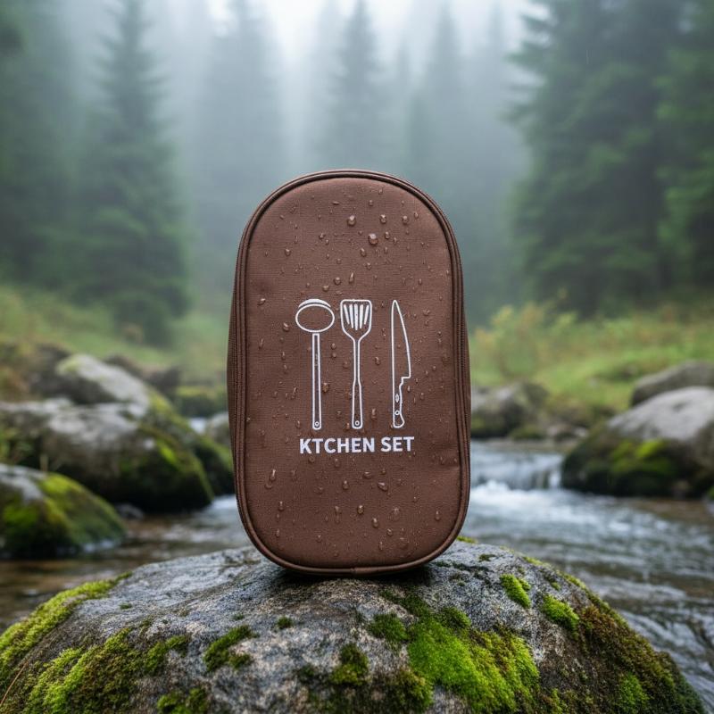 Camping Cooking Utensils Storage - アウトドアクッキングバッグ キャンプ用収納バッグ ポータブル調理器具オーガナイザー 収納ポーチ ピクニックバッグ 調理器具収納ポーチ
