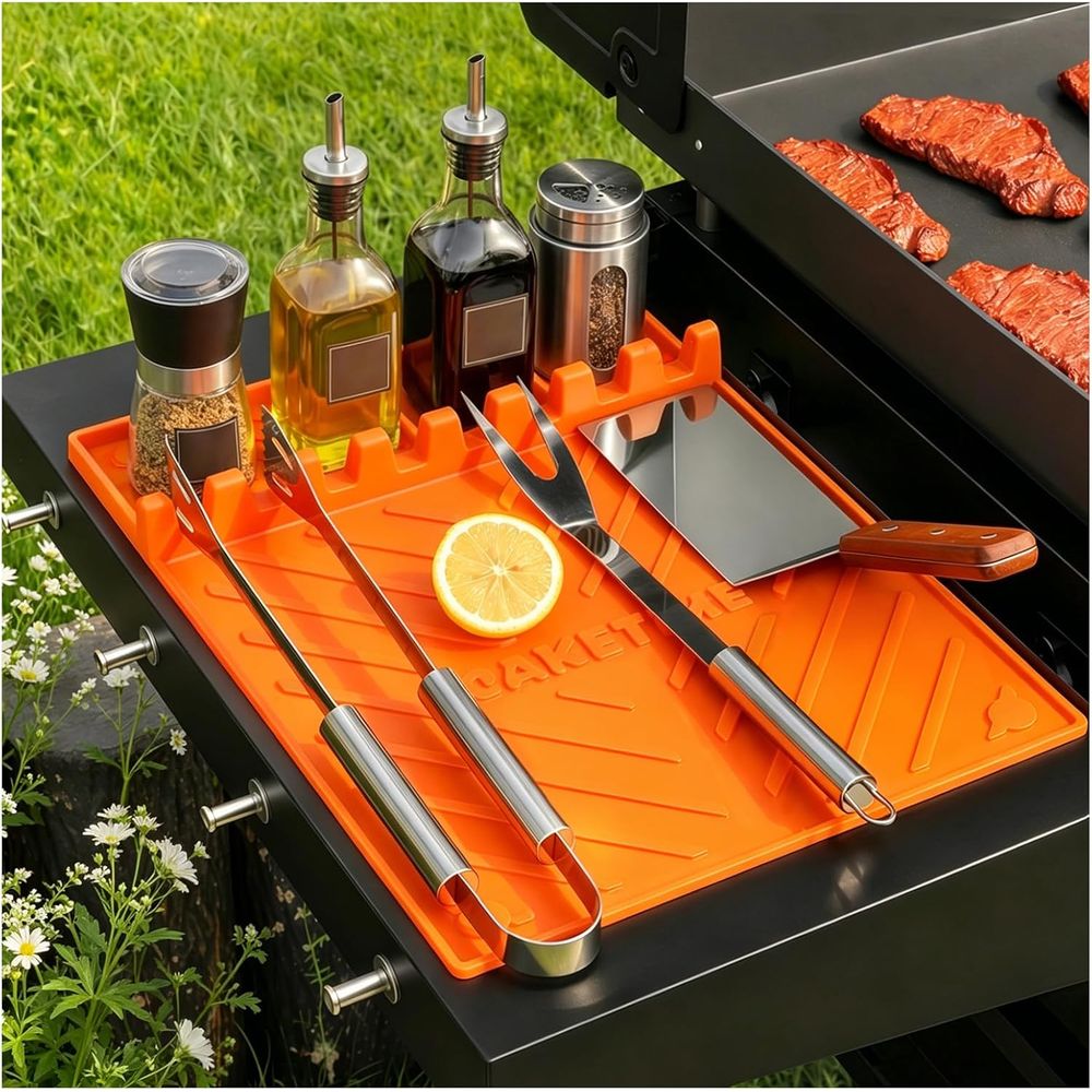 Camping Cooking Bbq - シリコン製グリルマットまたはグリドルアクセサリー、調理キッチン、バーベキューの必需品、カウンタートップ、屋外キャンプ、芝生用