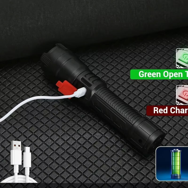 高強力パワー LED 懐中電灯 2000LM 戦術トーチ デ - Camping Cooking Fish のレビューと価格