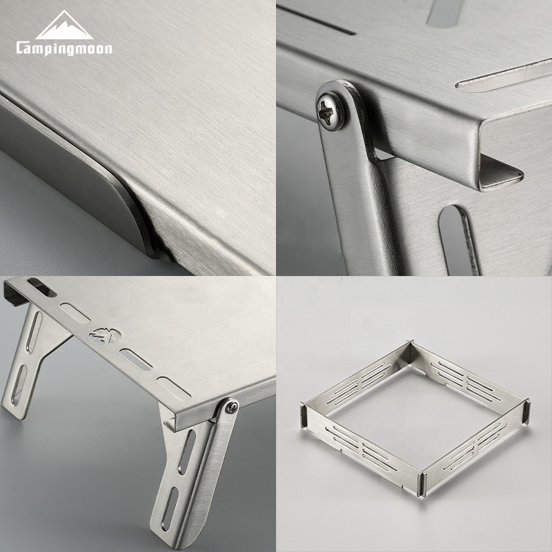 CAMPINGMOON SK-310 多機能ポータブル折りた - Camping Cooking Table With Windshield のレビューと価格