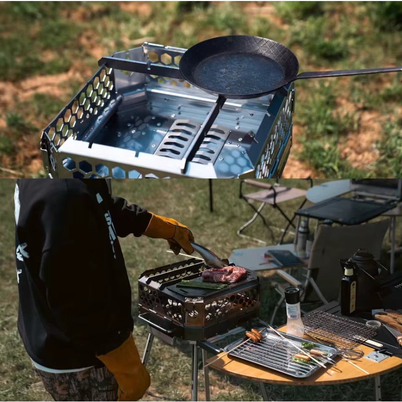 高品質ポータブルステンレス鋼製薪ストーブ焚き火台 アウトドア - Camping Cooking Equipment Electric のレビューと価格