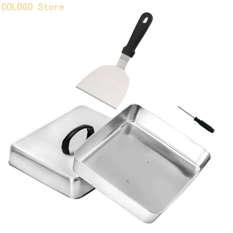 フラットトップ調理および密閉された温かい食品用の正方形フード - Camping Cooking Flat Top のレビューと価格