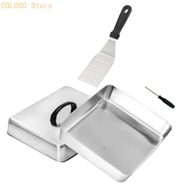 フラットトップ調理および密閉された温かい食品用の正方形フード - Camping Cooking Flat Top のレビューと価格
