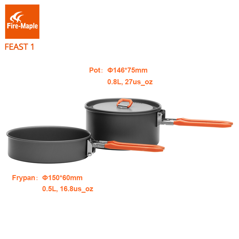 ファイヤーマプル祭1屋外キャンプハイキング調理器具バックパッ - Camping Cooking Pots And Pans のレビューと価格