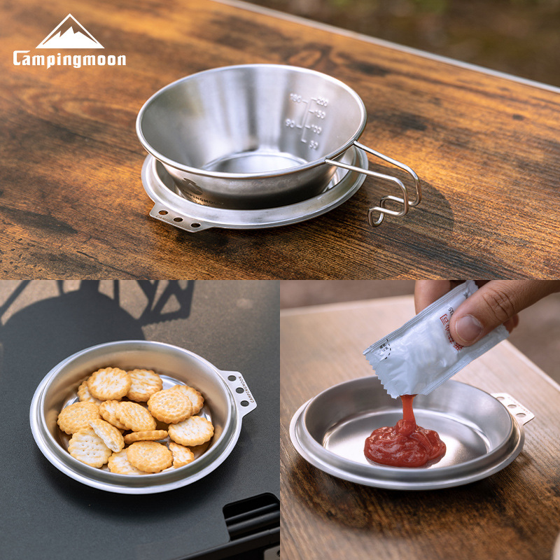 CAMPINGMOON S-SD 厚みのあるステンレス製フラ - Camping Cooking Dishes のレビューと価格