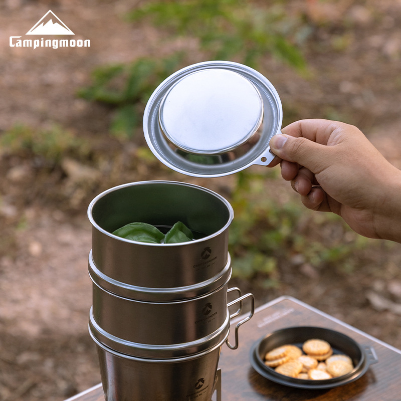 CAMPINGMOON S-SD 厚みのあるステンレス製フラ - Camping Cooking Dishes のレビューと価格