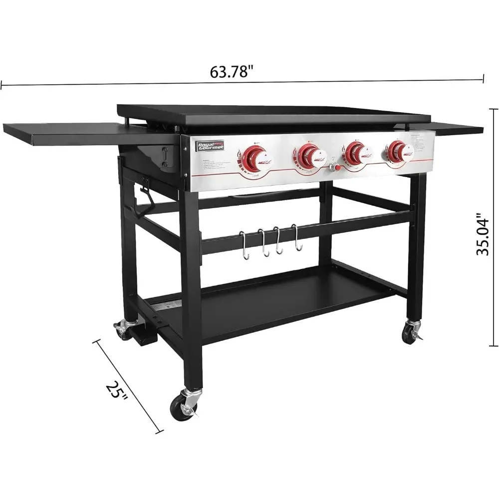 # 36インチ 4バーナー フラットトップ プロパン グリル - Camping Cooking Flat Top のレビューと価格