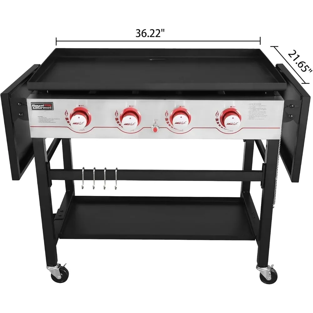 # 36インチ 4バーナー フラットトップ プロパン グリル - Camping Cooking Flat Top のレビューと価格