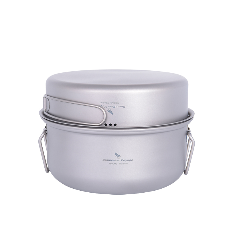 バウンドレスボヤージュ チタン製蒸し器 アウトドアキャンプ調 - Camping Cooking Pots And Pans のレビューと価格