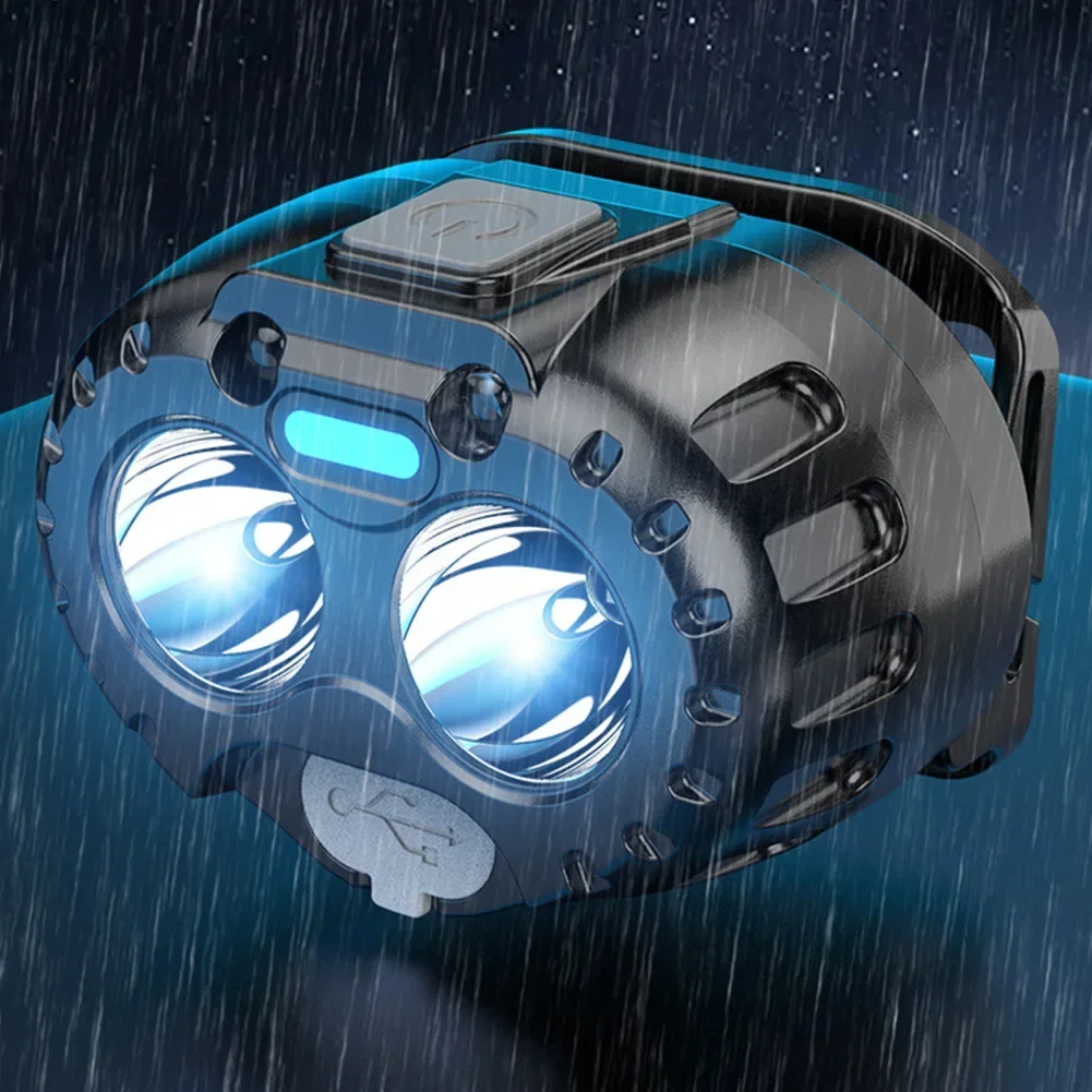 強力な LED ヘッドランプ IPX4 防水緊急ヘッド懐中電 - Camping Cooking Fish のレビューと価格