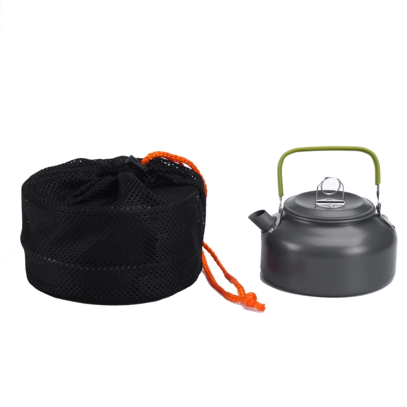 アウトドアポットパンケトルキャンプ調理器具キットハイキングピ - Camping Cooking Pots And Pans のレビューと価格