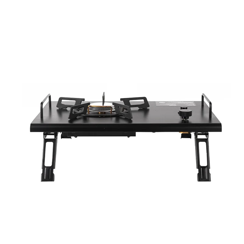 屋外用ポータブル折りたたみ式ガスストーブ、折りたたみ式カード - Camping Cooking Table With Windshield のレビューと価格