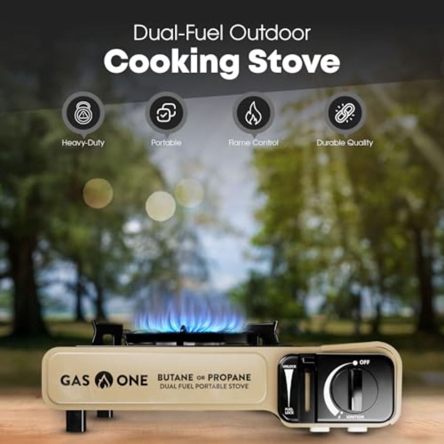 GasOne GS-3400P-KIT プロパンまたはブタン - Camping Cooking Flat Top のレビューと価格