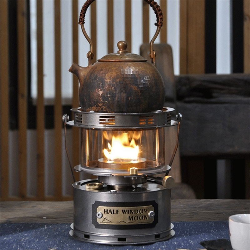 茶炊きランプ屋外キャンプ用防風暖房器具ストーブ半窓観察ストー - Camping Cooking Equipment Electric のレビューと価格
