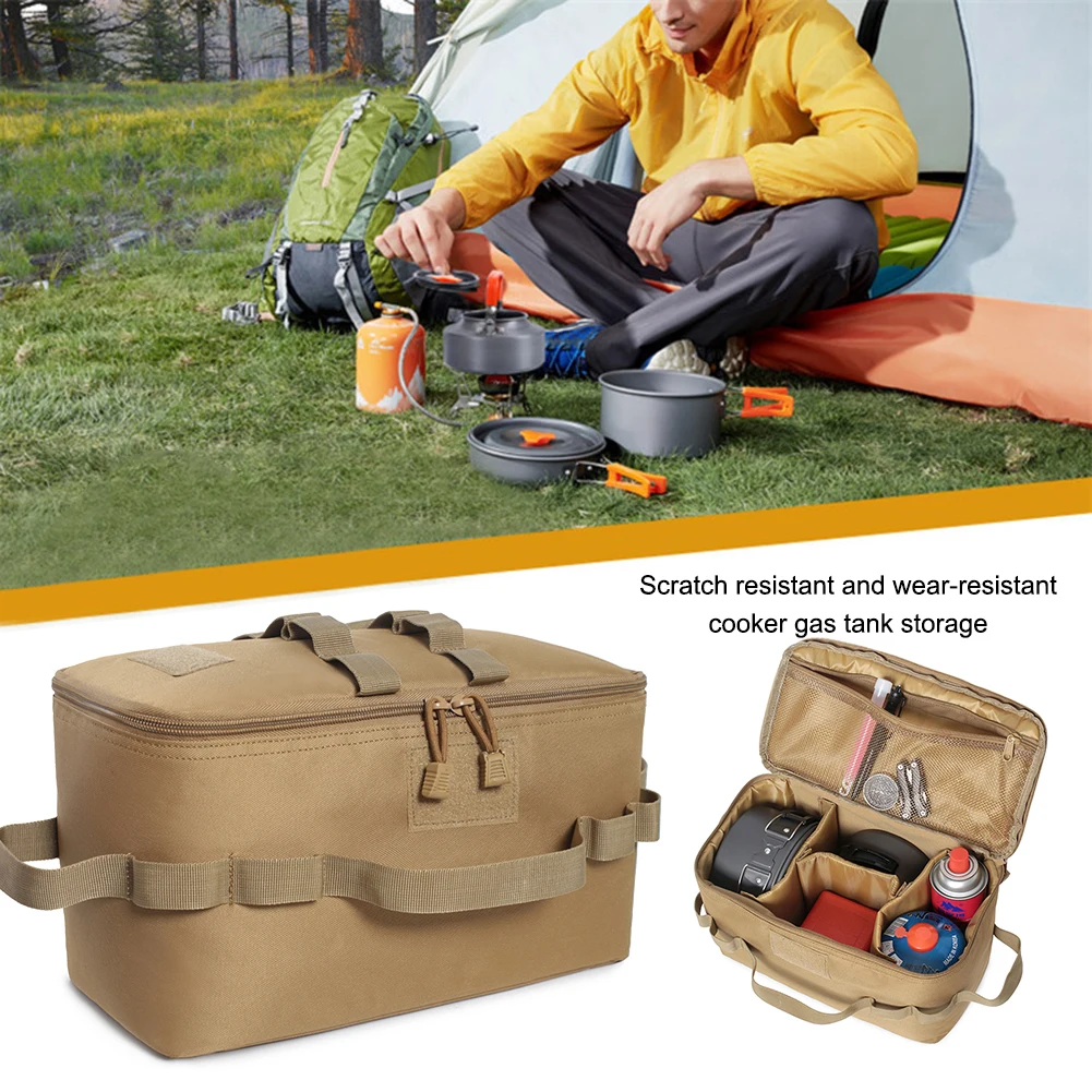 戦術的なポーチキャンプ収納袋調理器具オーガナイザーポータブル - Camping Cooking Utensils Storage のレビューと価格