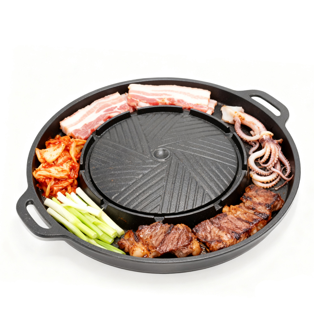 KOSUN 韓国式BBQグリルパン 2 in 1 丸型バーベ - Camping Cooking Bbq のレビューと価格