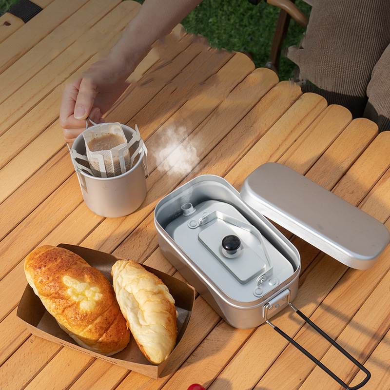 超軽量ポータブルピクニックケトル、キャンプティーポット、コー - Camping Cooking Pots And Pans のレビューと価格