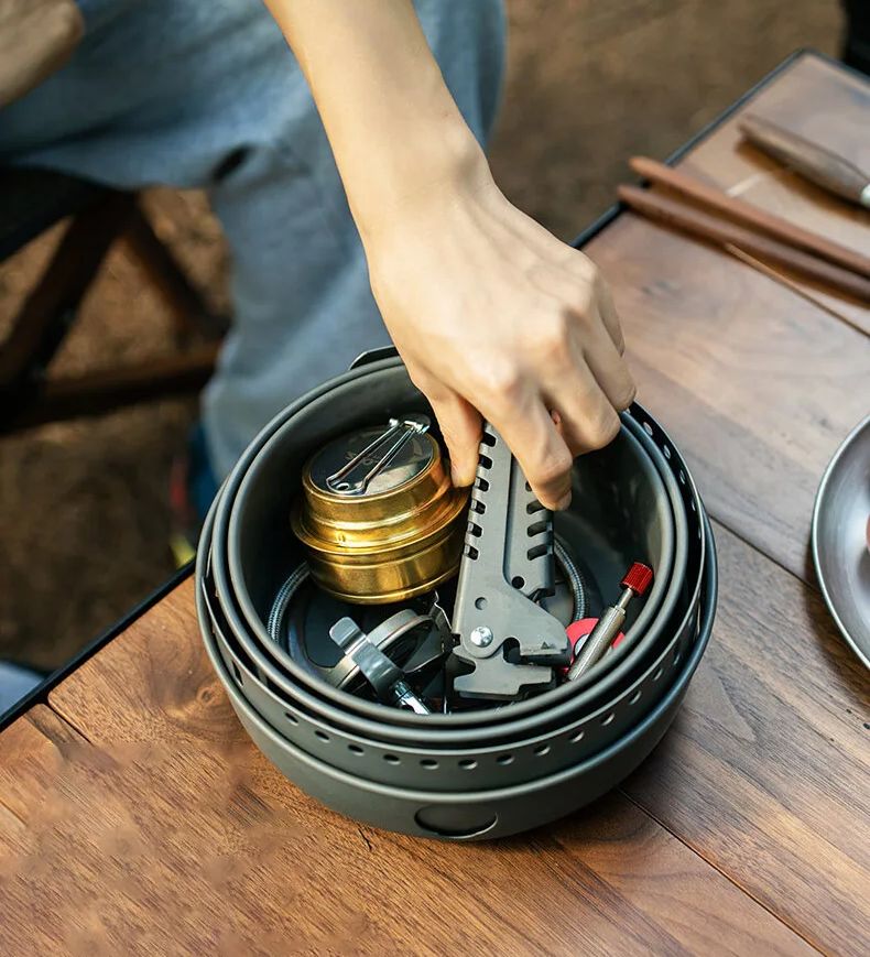 キャンプ用ガスストーブ アルコールストーブ 調理鍋 オプショ - Camping Cooking Pots And Pans のレビューと価格