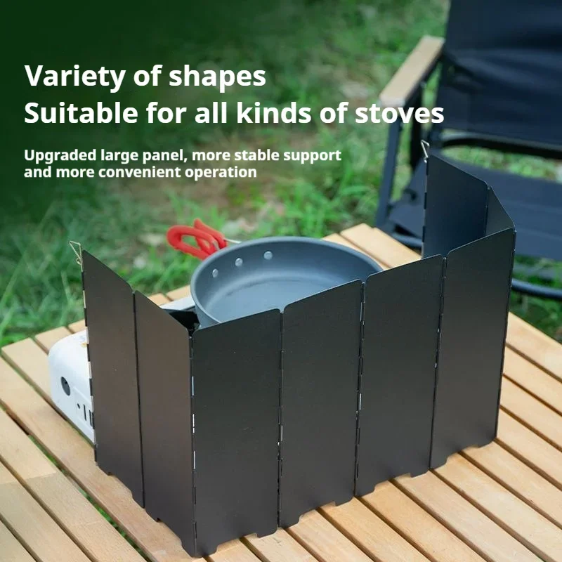 10プレートガスストーブ風防屋外キャンプピクニック調理バーナ - Camping Cooking Windscreen のレビューと価格