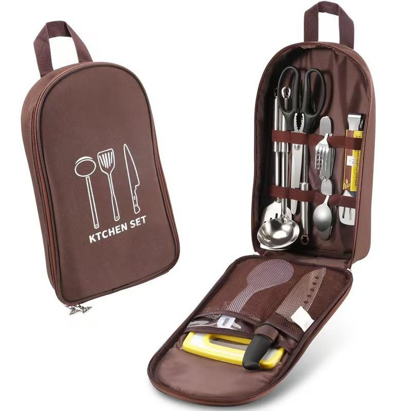 キャンプ用品オーガナイザーバッグアウトドアクッキング収納ポー - Camping Cooking Utensils Storage のレビューと価格