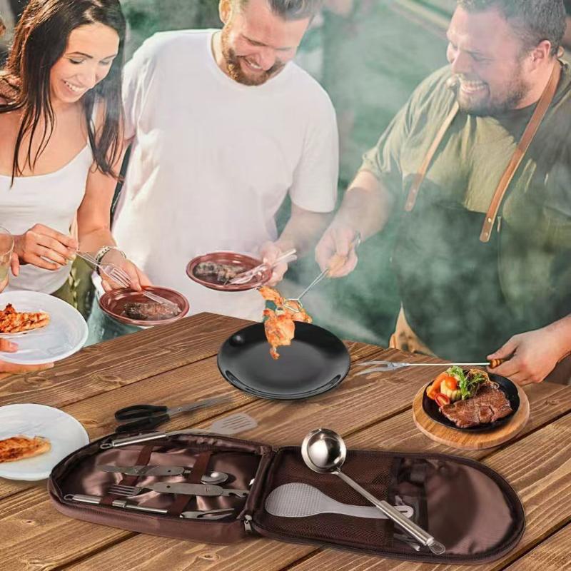 キャンプ用品オーガナイザーバッグアウトドアクッキング収納ポー - Camping Cooking Utensils Storage のレビューと価格