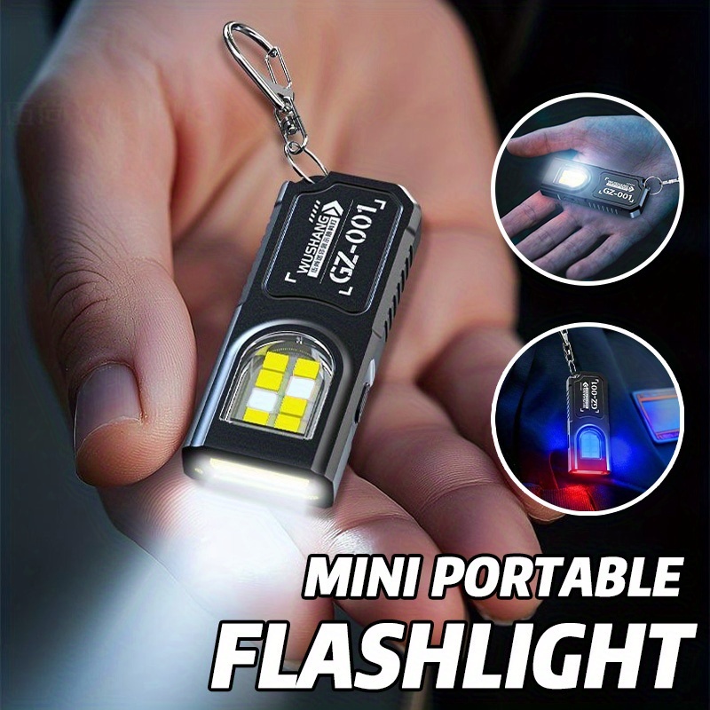 強力なミニCOB LEDキーホルダー懐中電灯、USB C充電 - Camping Cooking Fish のレビューと価格