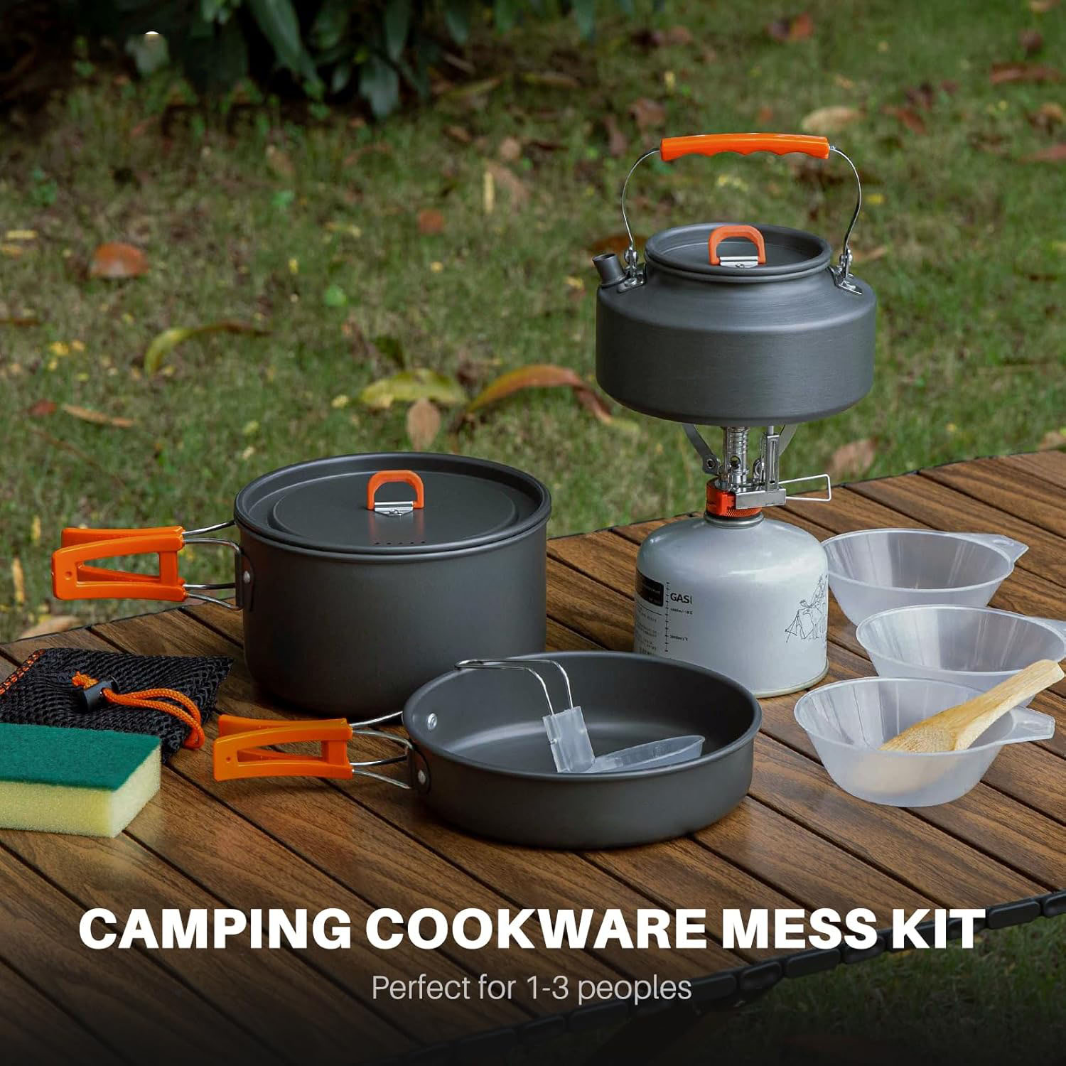 キャンプ用調理器具 キャンプ用ポットとフライパンセット ケト - Camping Cooking Pots And Pans のレビューと価格