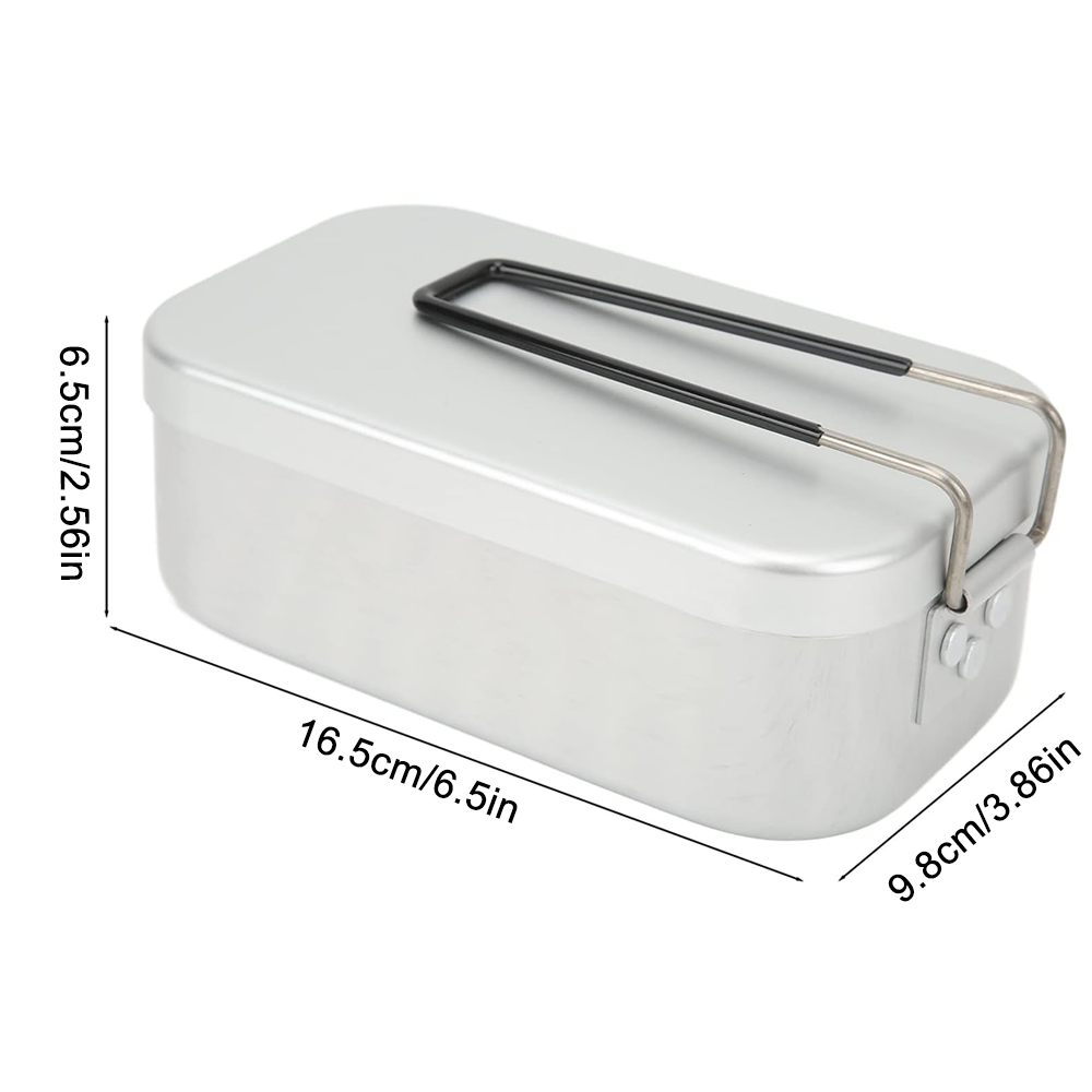 800 ミリリットルアルミ弁当箱屋外キャンプ調理器具食器折り - Camping Cooking Rack のレビューと価格