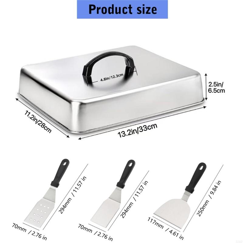 メルト用・温かい食事用 角型フラットトップカバー 55KF - Camping Cooking Flat Top のレビューと価格