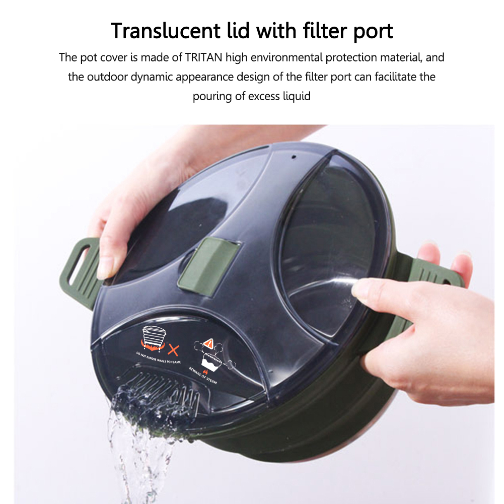 2.5L Silicone Folding Kettle C - Camping Hiking Cooking のレビューと価格