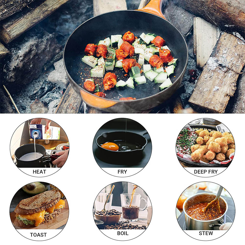 3〜4人用のポータブル屋外調理セット、フライパン、キャンプ鍋 - Camping Cooking Pots And Pans のレビューと価格