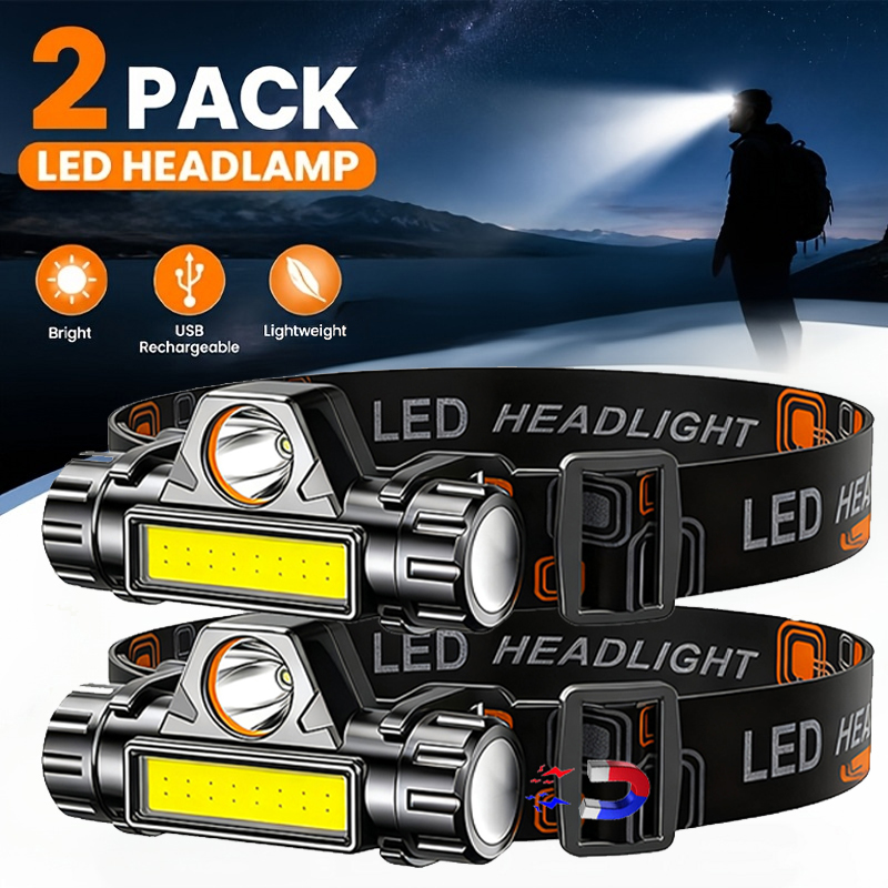 超高輝度 LED ヘッドランプ充電式防水懐中電灯 XPE C - Camping Cooking Fish のレビューと価格