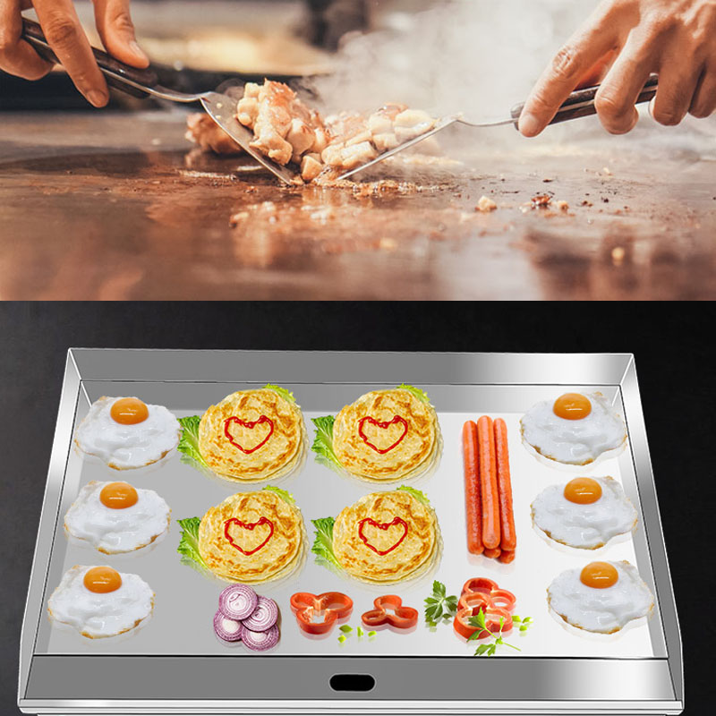 卓上バーベキューグリル、ステンレス製フラットトップガス鉄板焼 - Camping Cooking Flat Top のレビューと価格