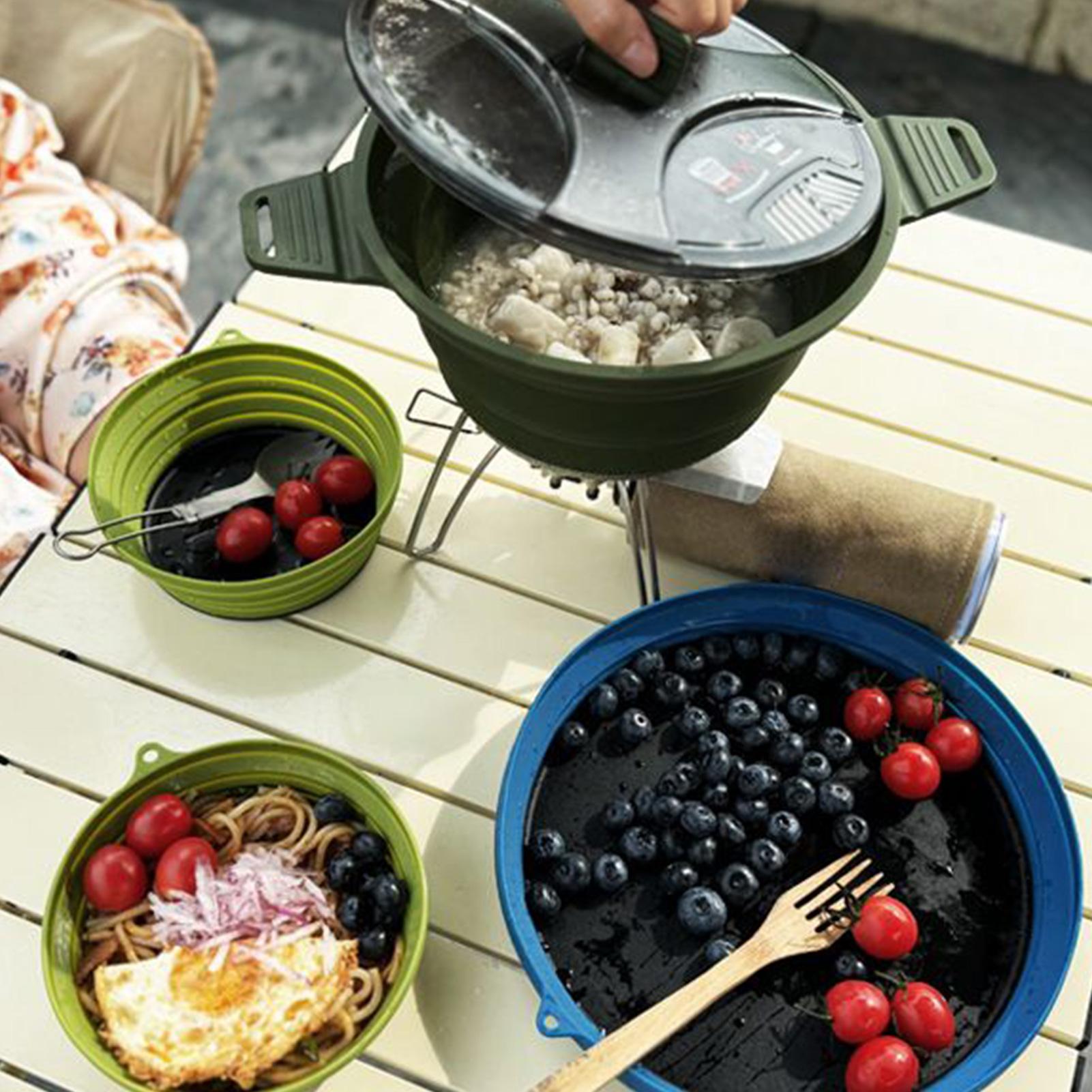 キャンプ用調理器具セット 折りたたみ式キャンプ用鍋とフライパ - Camping Cooking Dishes のレビューと価格