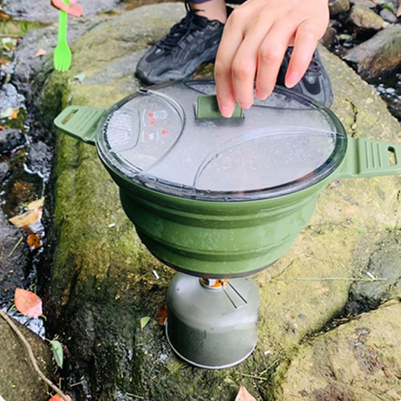 キャンプ用調理器具セット 折りたたみ式キャンプ用鍋とフライパ - Camping Cooking Dishes のレビューと価格