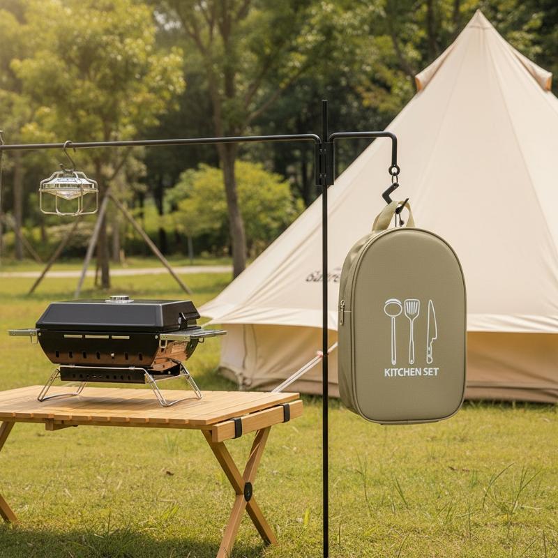 アウトドアクッキングバッグ キャンプ用収納バッグ ポータブル - Camping Cooking Utensils Storage のレビューと価格