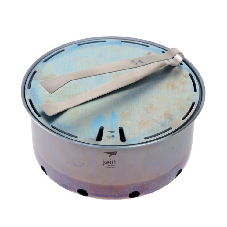 屋外用チタン製ポータブルフラットトップ韓国式BBQグリルテー - Camping Cooking Table With Windshield のレビューと価格