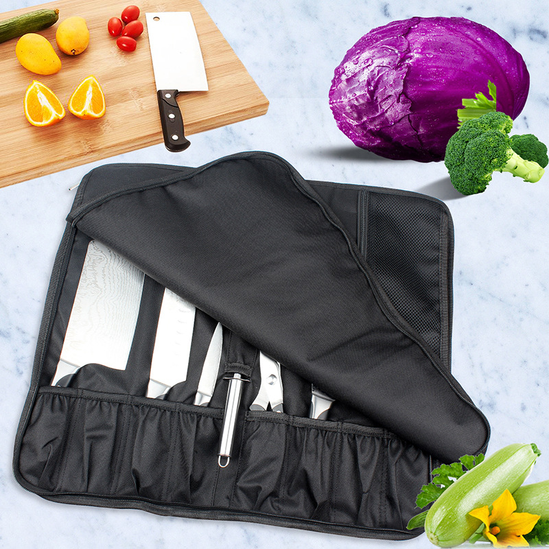 ポータブルナイフロールバッグオックスフォード複数のポケットキ - Camping Cooking Rack のレビューと価格