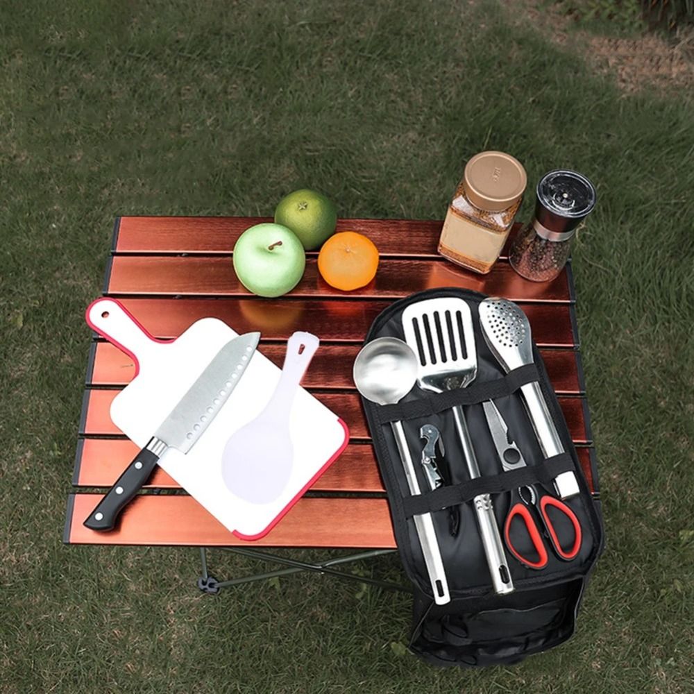 2024 ピクニック用品セット収納袋ハイキングキャンプバーベ - Camping Cooking Rack のレビューと価格