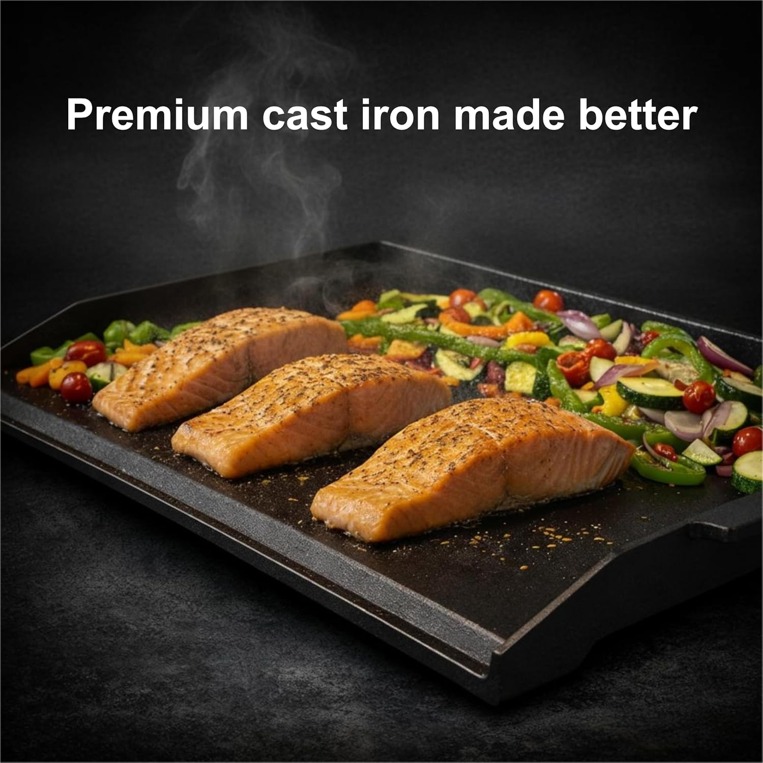 ユニバーサル鋳鉄製フラットトップグリドルプレート、頑丈なマッ - Camping Cooking Flat Top のレビューと価格