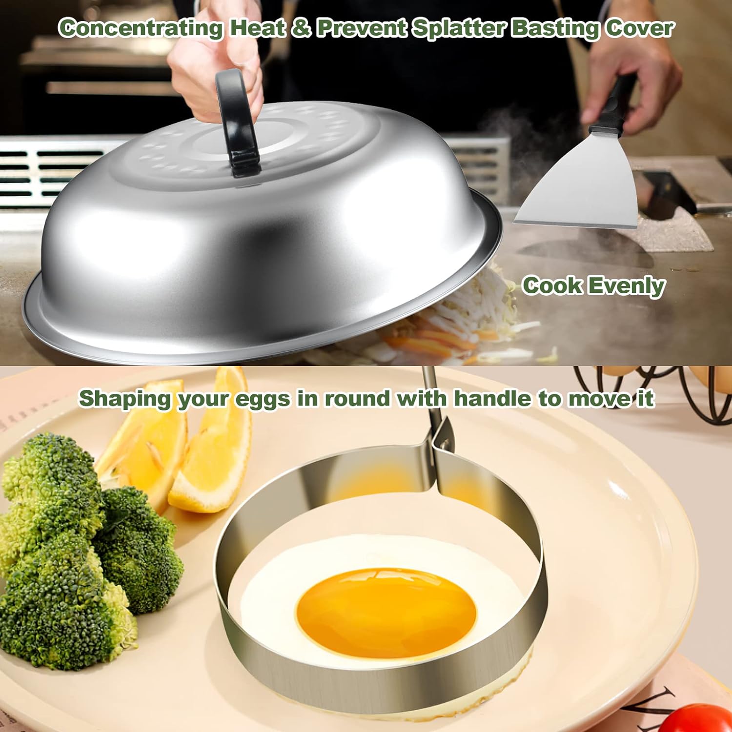 33個入りフラットトップグリドルアクセサリーキット、頑丈なス - Camping Cooking Flat Top のレビューと価格