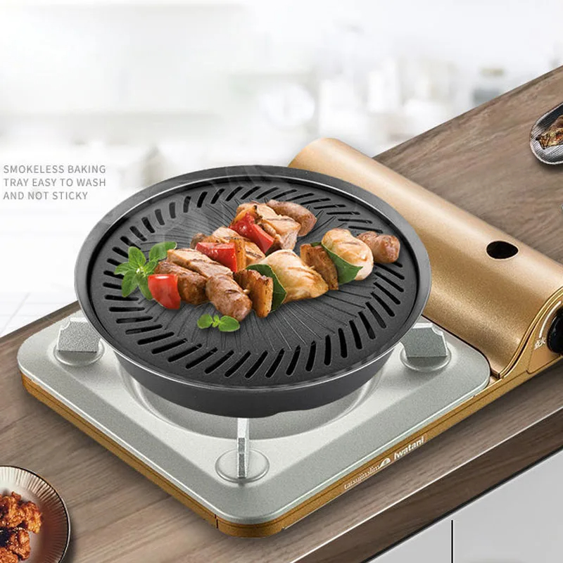 韓国の焦げ付き防止バーベキュートレイ、屋外カセットオーブング - Camping Cooking Flat Top のレビューと価格