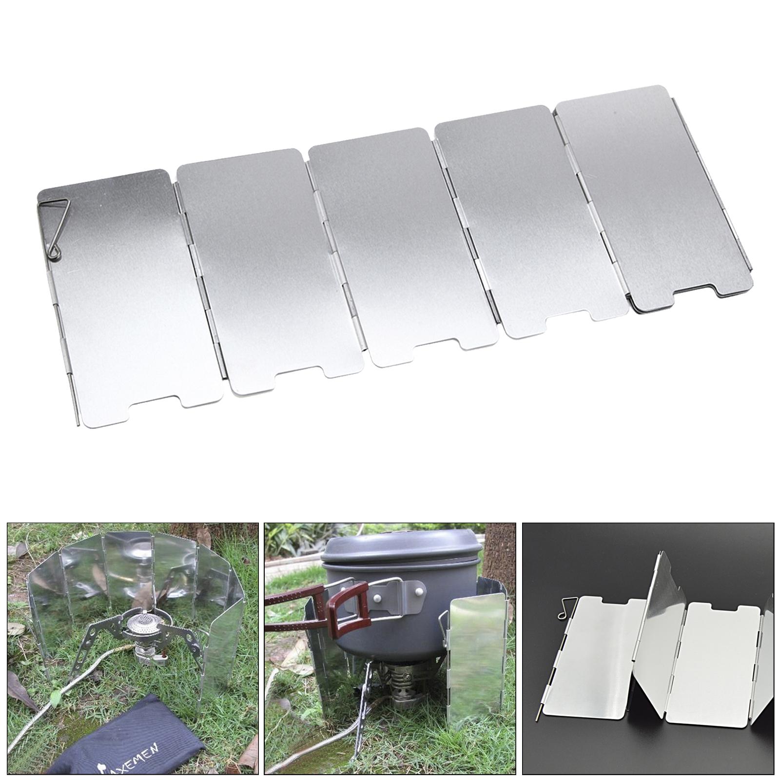 軽量キャンプ用ウィンドスクリーン調理アクセサリー、耐久性のあ - Camping Cooking Windscreen のレビューと価格