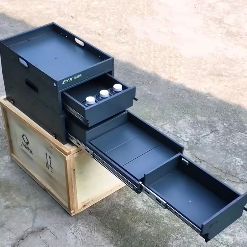 キャンピングキッチン収納ボックス オーバーランドスライドアウ - Camping Cooking Rack のレビューと価格